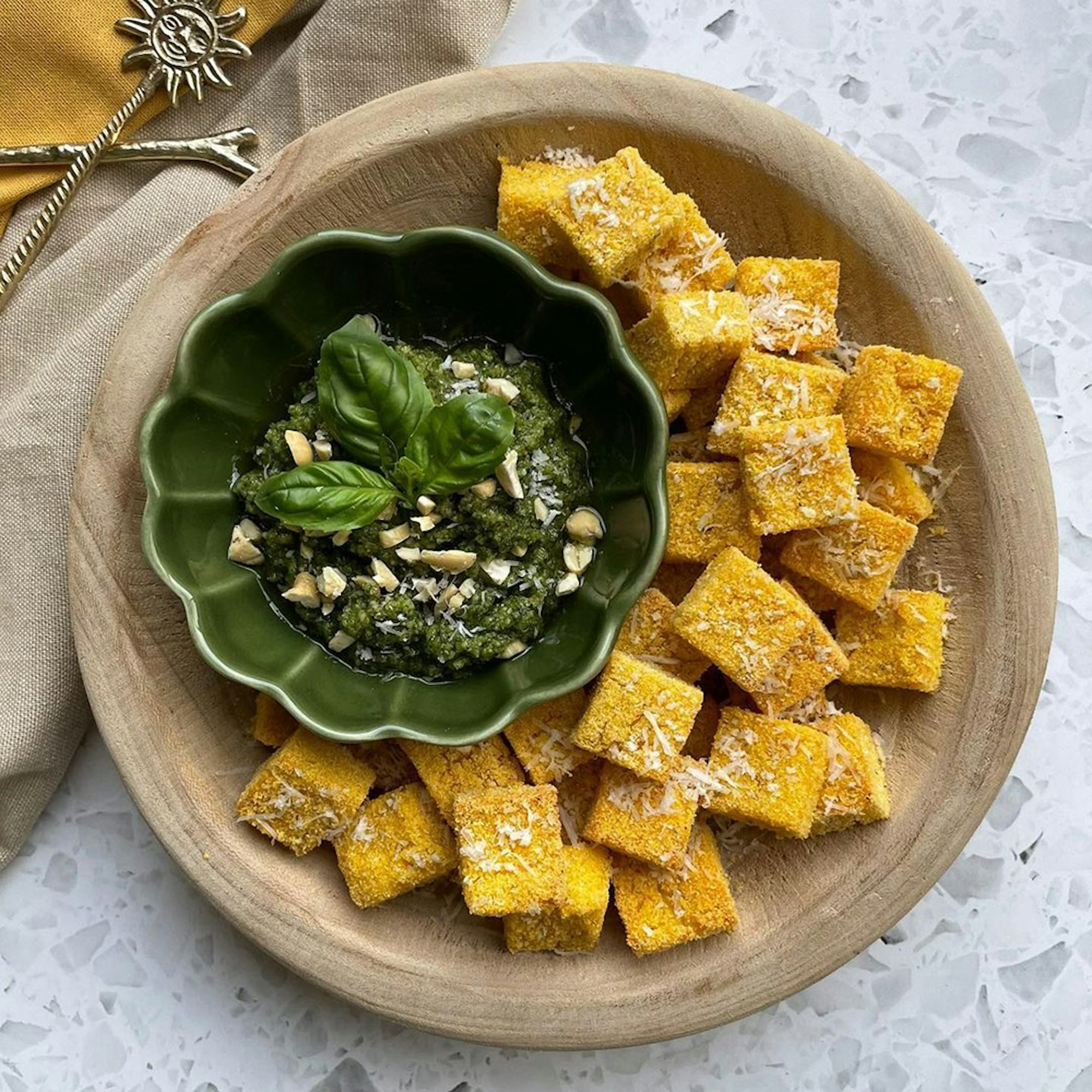 Baked Polenta Bites Recipe