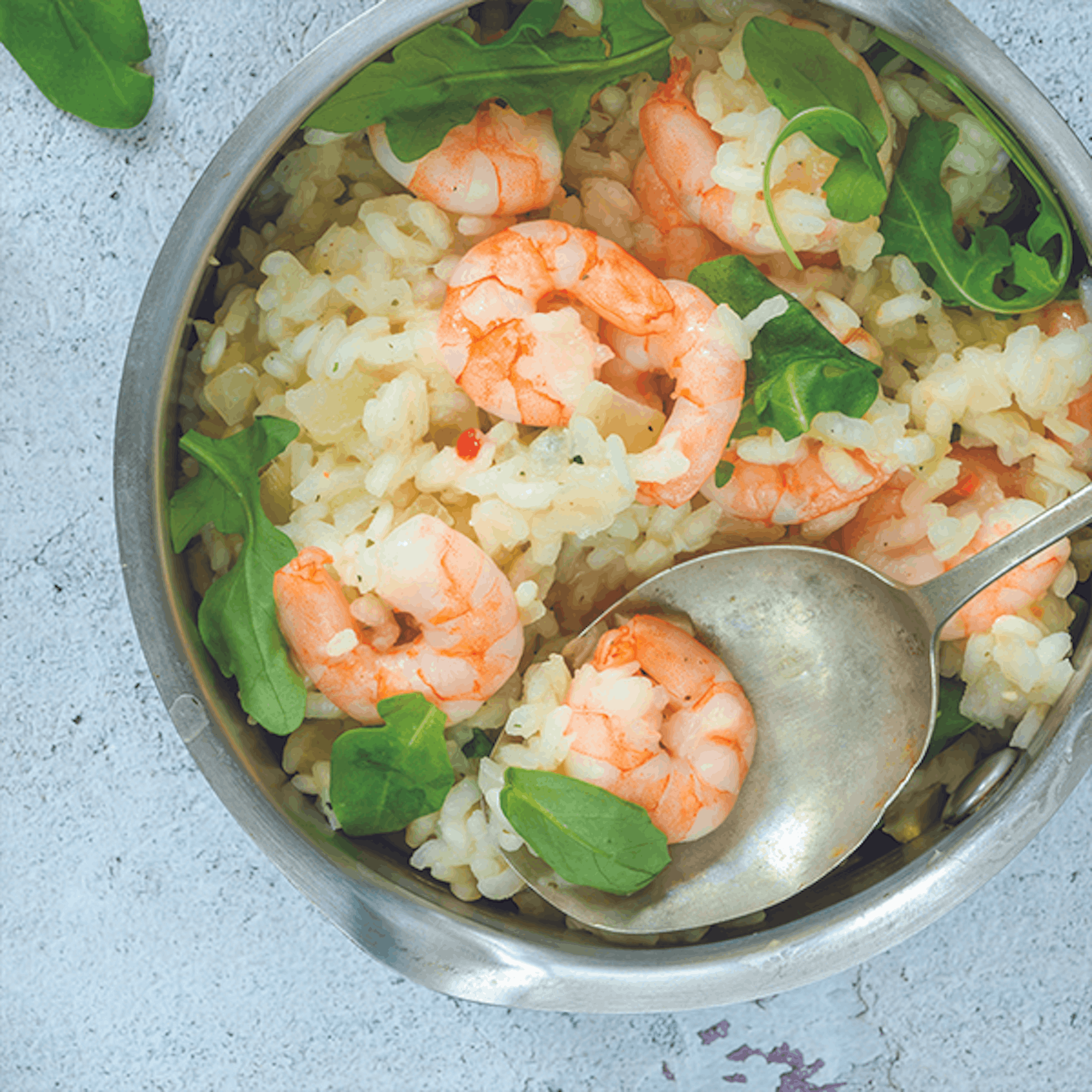 Pea and Prawn Risotto Recipe